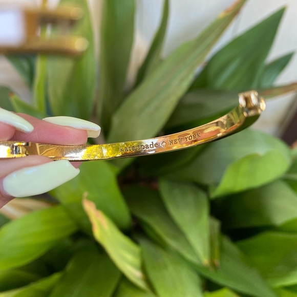 Kate Spade White and Gold Bangle - Picture 5 of 7